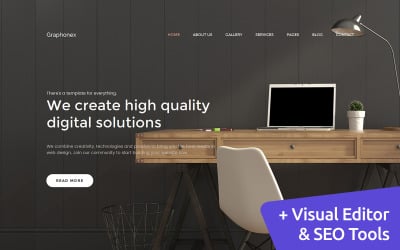 Graphonex - Modello di Web Design Premium Moto CMS 3