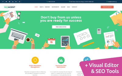Marketing & SEO Agency Moto CMS 3 Template