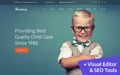 Novelmax - Primary School Premium Moto CMS 3 Template Templates Moto CMS 3 №59464