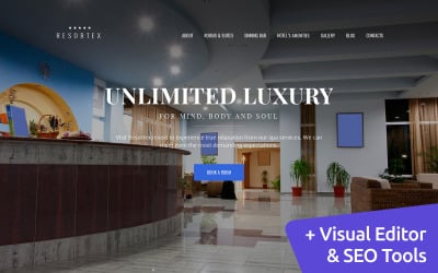 Resortex - Шаблон Hotels Premium Moto CMS 3