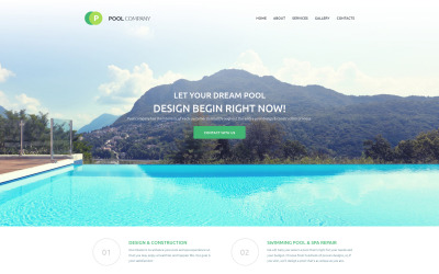 Swimming Pool Responsive Moto CMS 3 Template