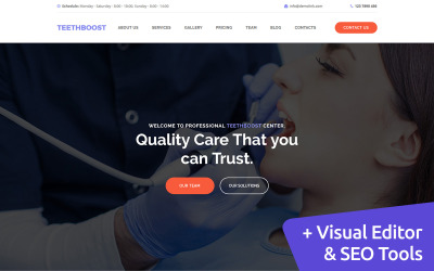 Modèle Teethboost Moto CMS 3