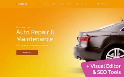 TruckFix - Premium Moto CMS 3 Template Templates Moto CMS 3 №59463