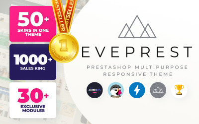 "Eveprest" - адаптивний PrestaShop шаблон №59555