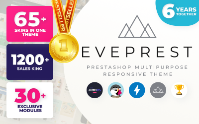 Everprest - Modello di eCommerce multiuso Tema PrestaShop