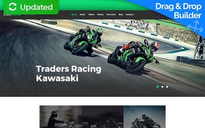 MotoCMS 3 шаблон №59546 на тему мотоспорт