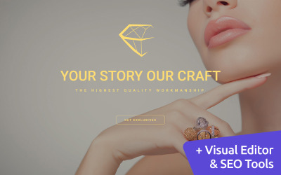 Plantilla Moto CMS 3 "Fine Jewelry" #59512