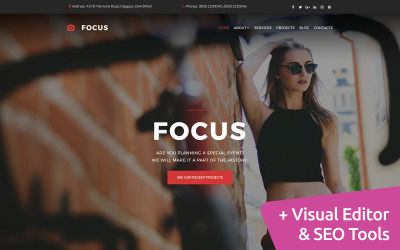 Plantilla Para Galería De Fotos "Focus - Portfolio" #59553