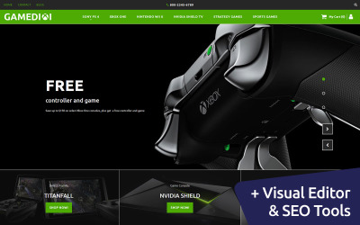 Responsivt Game Store MotoCMS Ecommerce Template MotoCMS Ecommerce-mall #59526