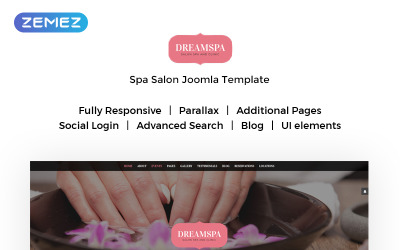 Reszponzív Beauty Parlour Joomla sablon 59562