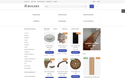 Buildex OpenCart-sjabloon