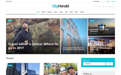 City Herald - Tema da revista WordPress