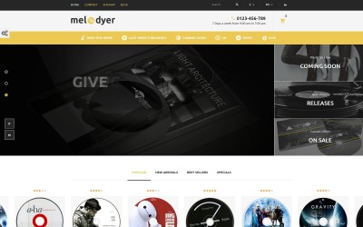 Melodyer - Negozio di CD Musicali Responsive