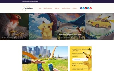 Pokemania - Game Portal Pokémon WordPress Theme
