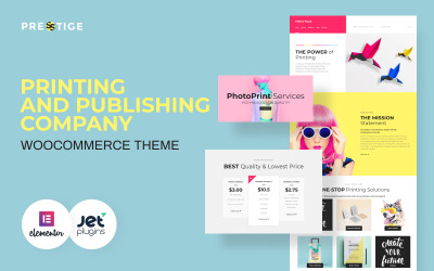 Presstige - Duyarlı Dijital Baskı Şirketi WordPress Teması