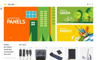 Responsive SolarCo - Solar Batteries Accessories Prestashop #60067