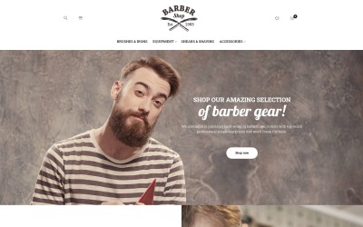 Reszponzív BarberShop - Barber Equipment Responsive Magento sablon 60068