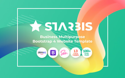 Starbis - Business Multipurpose Bootstrap 4 Website Template Template Web №60047