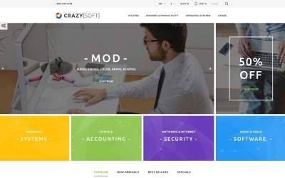 Tema de PrestaShop de Crazy Soft