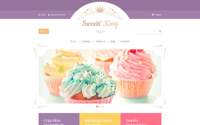 Tema VirtueMart #60042 per Un Sito di Negozio di Dolci