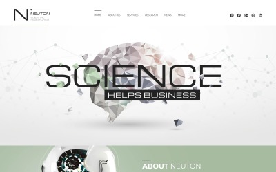 Tema WordPress Flexível para Sites de Astronomia №60052