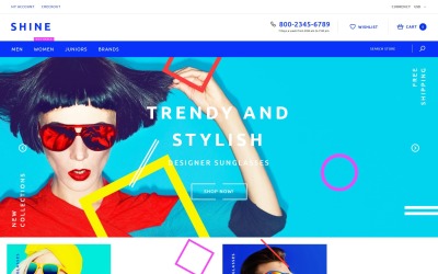 Thème Shopify pour magasin de lunettes de soleil Shine