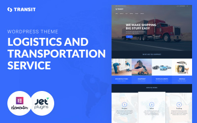 "Transit - Logistics and Transportation Service" Responsive WordPress thema №60055