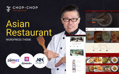 Chop-Chop - Aziatisch restaurant WordPress-thema