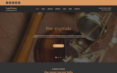 LawPress - адаптивна тема WordPress для юридичної фірми