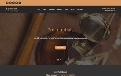 LawPress - адаптивная тема WordPress для юридических фирм
