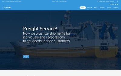 Porto - Denizcilik, Ulaşım ve Lojistik WordPress Teması