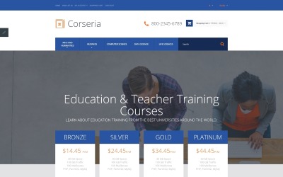 Responsive Career Education Responsive OpenCart Template #60103
