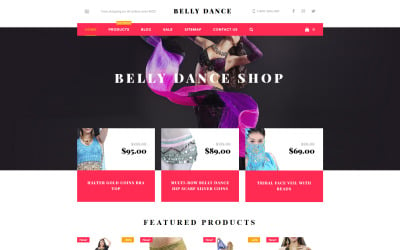 Shopify téma Belly Dance