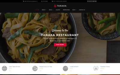 Tema De WordPress "Tanaka - Japanese Restaurant" #60113