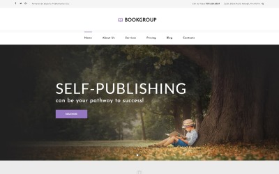 Template WordPress #60118 "BookGroup - Book Publishing"
