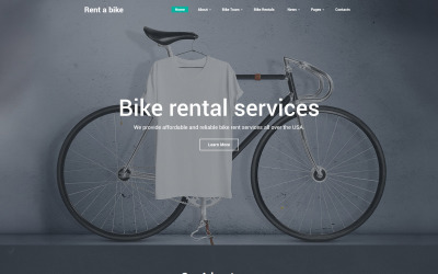 Bisiklet Mağazası Web Sitesi Şablonu