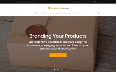 Compatto - Tema WordPress dell&amp;#39;azienda di imballaggi