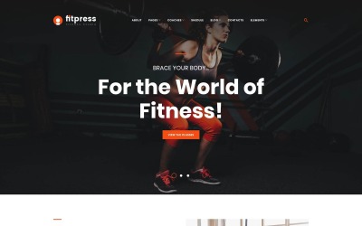 Fitpress - тема WordPress для фитнеса и тренажерного зала