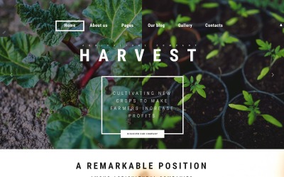 "Harvest - Agriculture company Joomla Template" thème Joomla adaptatif #61135