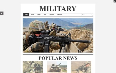 Joomla šablona reagující na vojenské účely