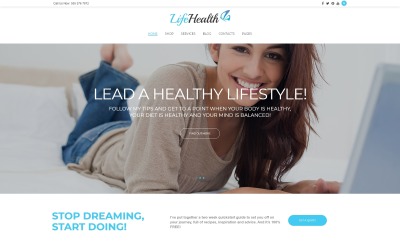LifeHealth - чуйна тема WordPress для тренерів із здорового способу життя
