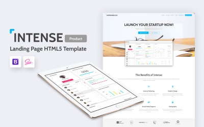Modèle de page de destination pour développeur Web