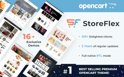 Plantilla OpenCart "StoreFlex" #61111