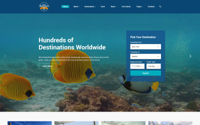 Responsive Summer Trip Website Template Web Sitesi #61186