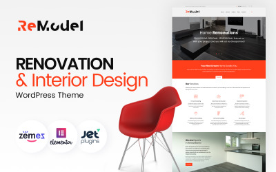 Responsywny motyw WordPress Remodel - Renovation & Interior Design #61171
