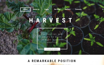 Responsywny szablon Joomla Harvest - Agriculture company #61135