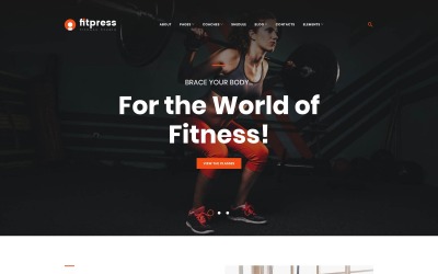 Reszponzív Fitpress - Fitness & Gym WordPress sablon 61153