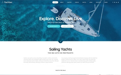 Шаблон веб-сайта Yachtec