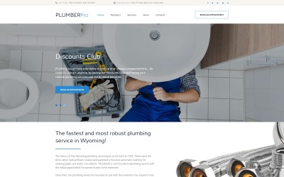 Šablona webových stránek PlumberPro