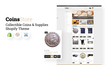 Collectible Coins &amp;amp; Supplies Shopify Theme